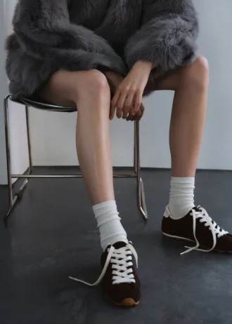 Semišové kontrastní tenisky