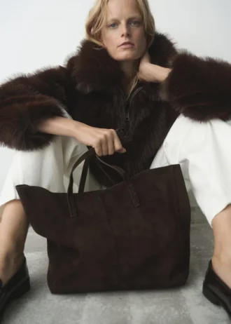 Semišová nákupní taška Semišová nákupní taška