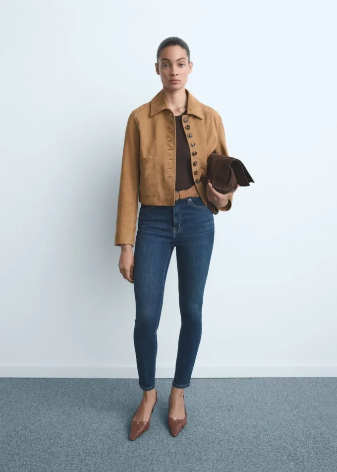 Skinny džíny s vysokým pasem Skinny džíny s vysokým pasem