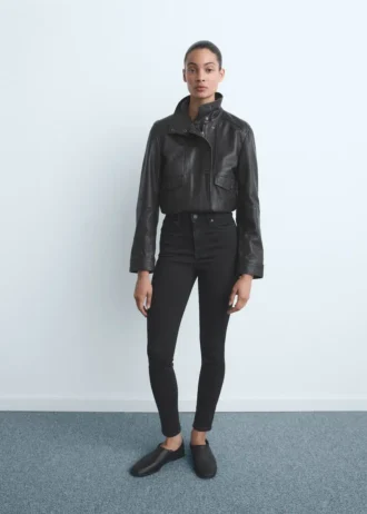 Skinny džíny s vysokým pasem