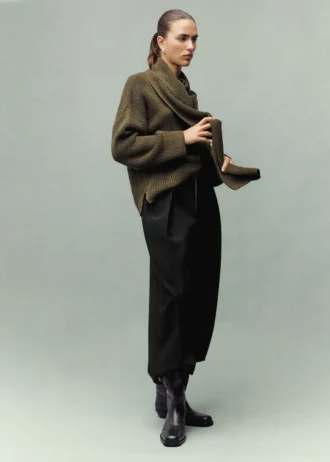 Skládané kalhoty se zipem Skládané kalhoty se zipem