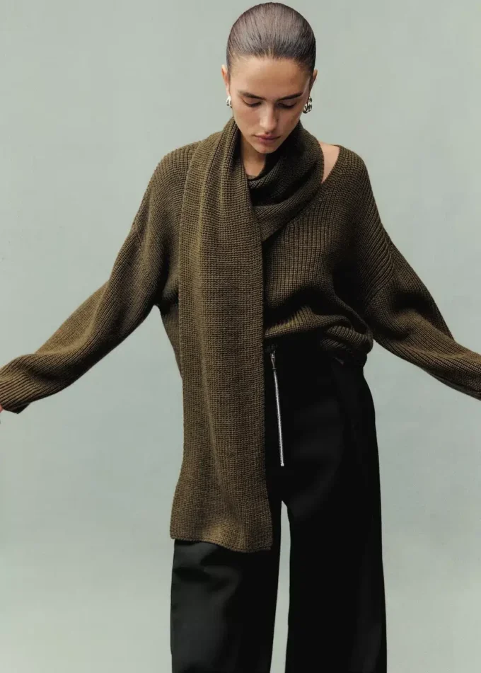 Skládané kalhoty se zipem Skládané kalhoty se zipem