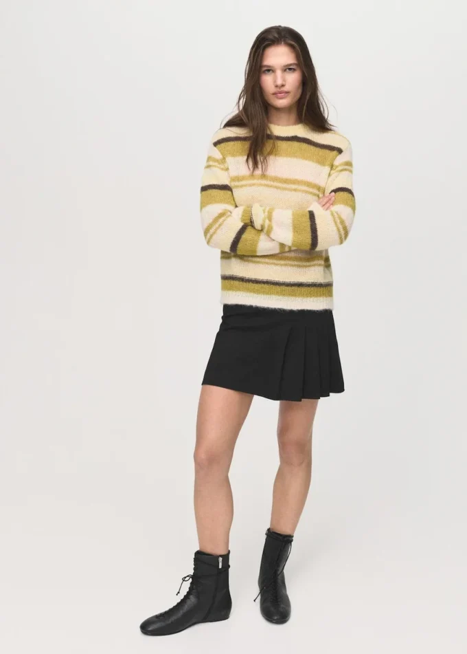 Skládaná mini sukně Skládaná mini sukně