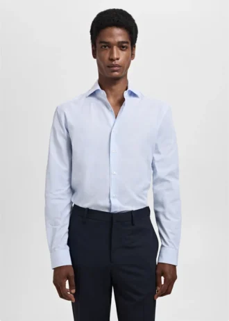 Slim fit košile s tisíci pruhy