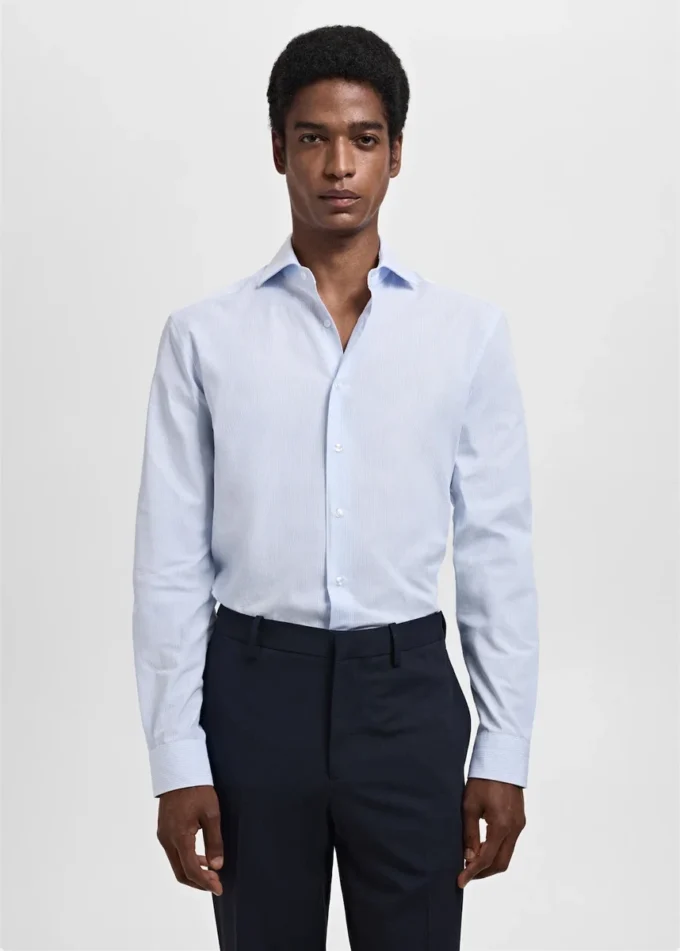 Slim fit košile s tisíci pruhy Slim fit košile s tisíci pruhy