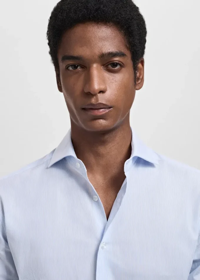 Slim fit košile s tisíci pruhy Slim fit košile s tisíci pruhy