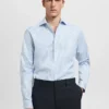Slim fit košile z bavlny Giza s pruhy Slim fit košile z bavlny Giza s pruhy
