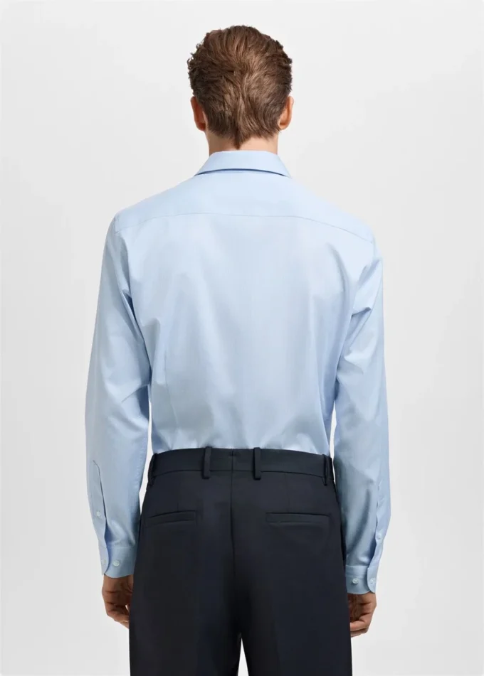 Slim fit košile z bavlny Giza s pruhy Slim fit košile z bavlny Giza s pruhy