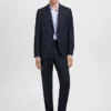 Slim fit košile z kepru s mikro potiskem Slim fit košile z kepru s mikro potiskem