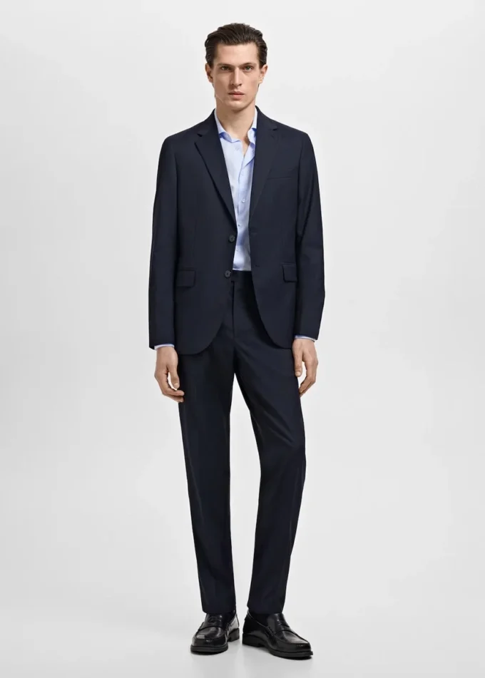 Slim fit košile z kepru s mikro potiskem Slim fit košile z kepru s mikro potiskem