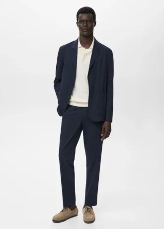 Slim fit sako s kapsami