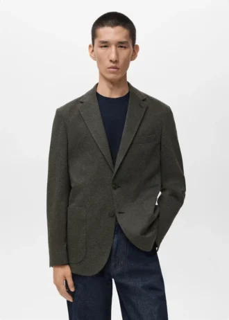 Slim fit sako s mikrostrukturou Slim fit sako s mikrostrukturou