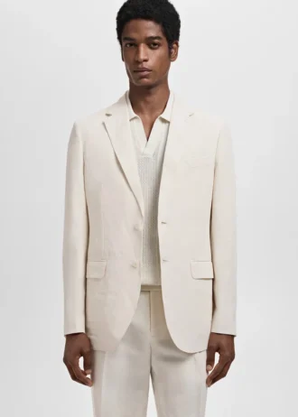 Slim fit sako z lnu a lyocellu Slim fit sako z lnu a lyocellu