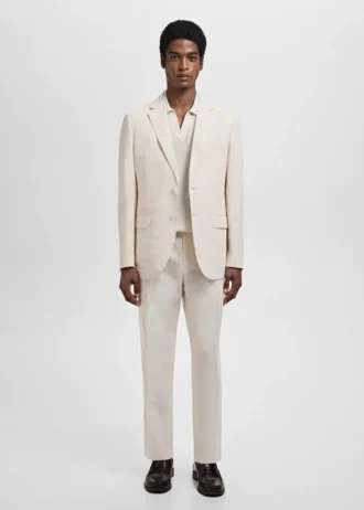 Slim fit sako z lnu a lyocellu Slim fit sako z lnu a lyocellu