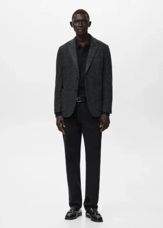 Slim fit sako z vlněné směsi