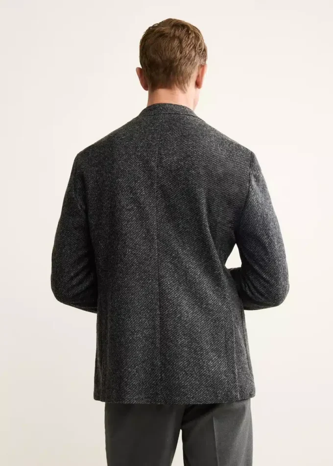 Slim fit sako z vlněné směsi Slim fit sako z vlněné směsi