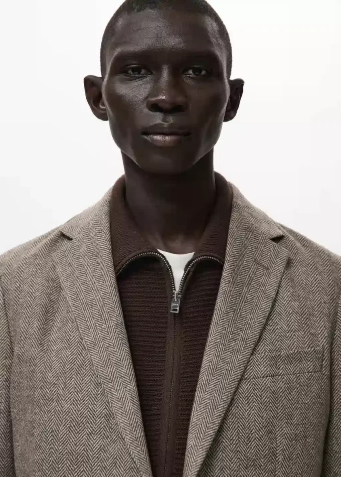 Slim fit sako z vlněné směsi Slim fit sako z vlněné směsi