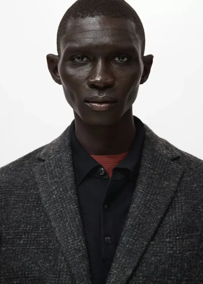 Slim fit sako z vlněné směsi Slim fit sako z vlněné směsi