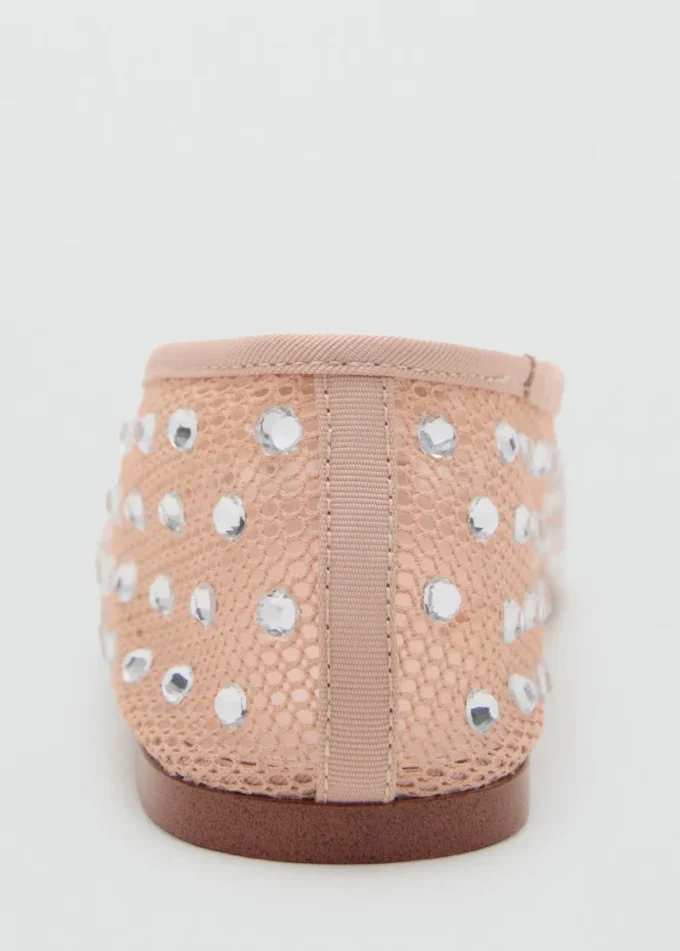 Síťované baleríny s kamínky Síťované baleríny s kamínky