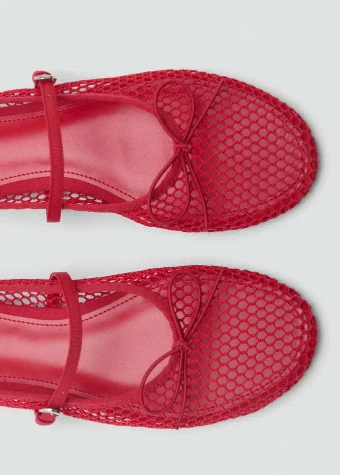 Síťované baleríny s přezkou Síťované baleríny s přezkou