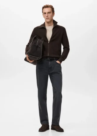 Strukturovaný pletený kardigan se zipem