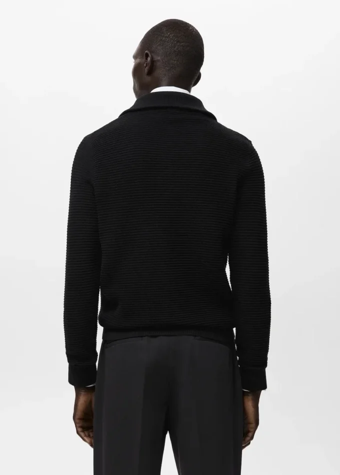 Strukturovaný pletený kardigan se zipem