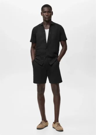 Strukturované pletené šortky