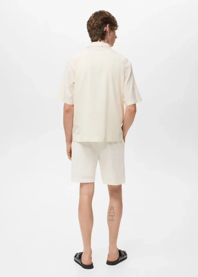 Strukturované pletené šortky Strukturované pletené šortky