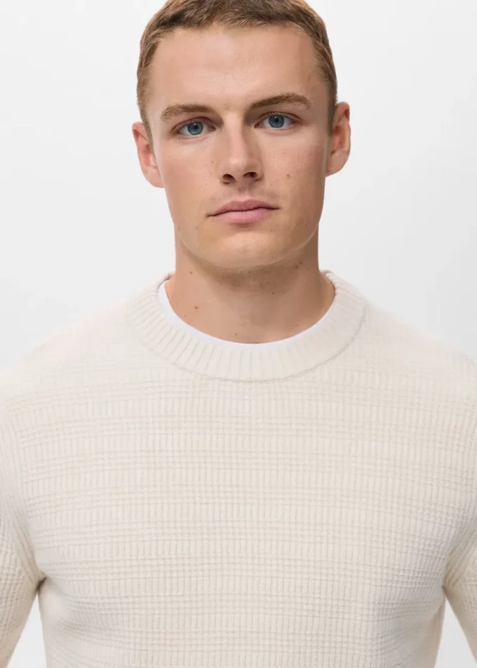 Strukturovaný pletený svetr Strukturovaný pletený svetr