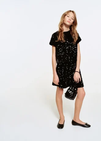 Sukně ve tvaru písmene A s flitry