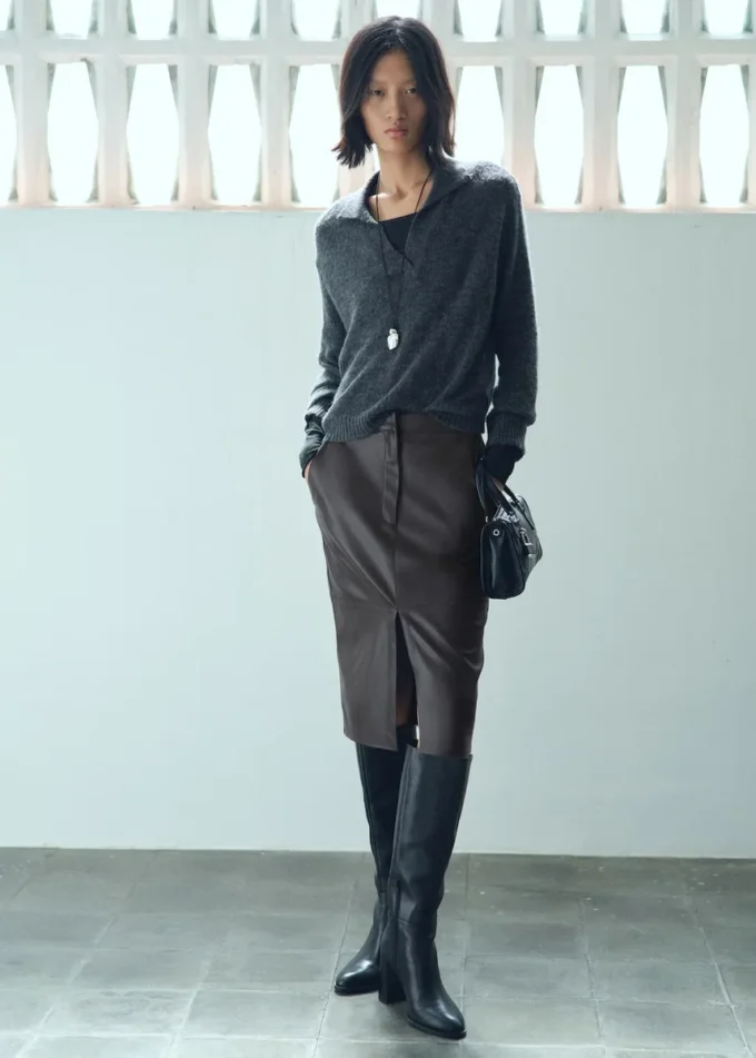 Sukně z umělé kůže Sukně z umělé kůže