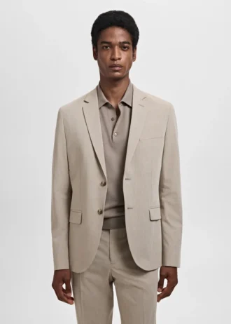 Super slim fit sako z elastické tkaniny