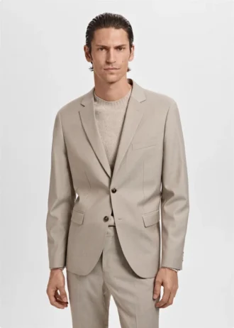 Super slim fit sako z elastické tkaniny Super slim fit sako z elastické tkaniny