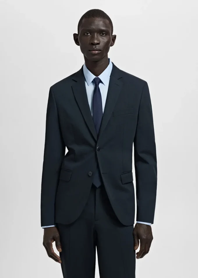 Super slim fit sako z elastické tkaniny Super slim fit sako z elastické tkaniny