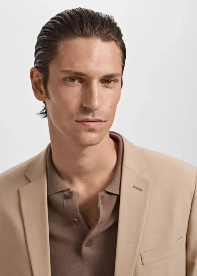 Super slim fit sako z elastické tkaniny Super slim fit sako z elastické tkaniny