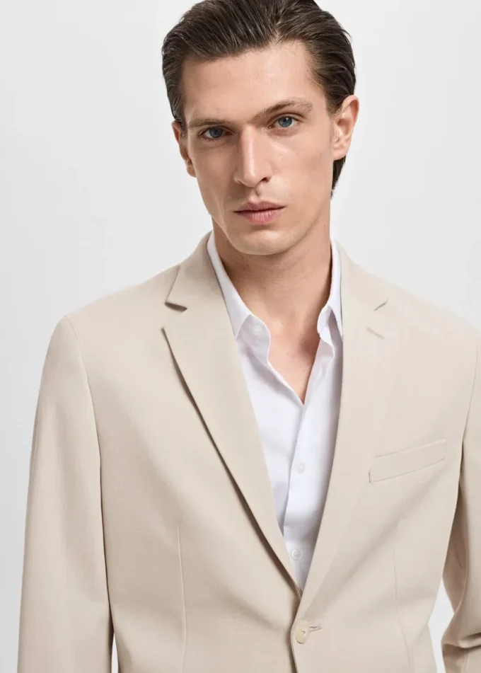 Super slim fit sako z elastické tkaniny Super slim fit sako z elastické tkaniny