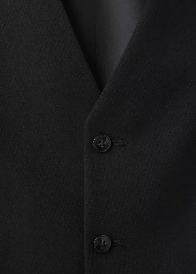 Super slim fit vesta z elastického materiálu Super slim fit vesta z elastického materiálu