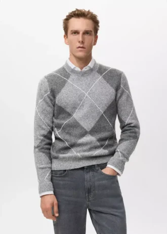 Svetr s argylovým vzorem Svetr s argylovým vzorem