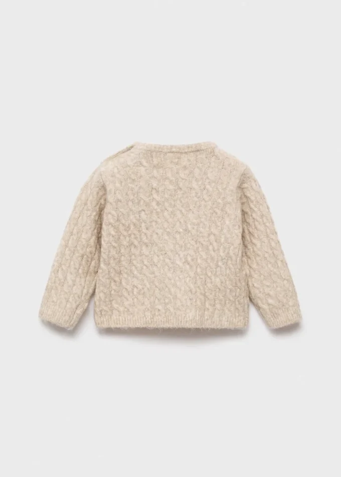 Svetr s copánkovým vzorem Svetr s copánkovým vzorem