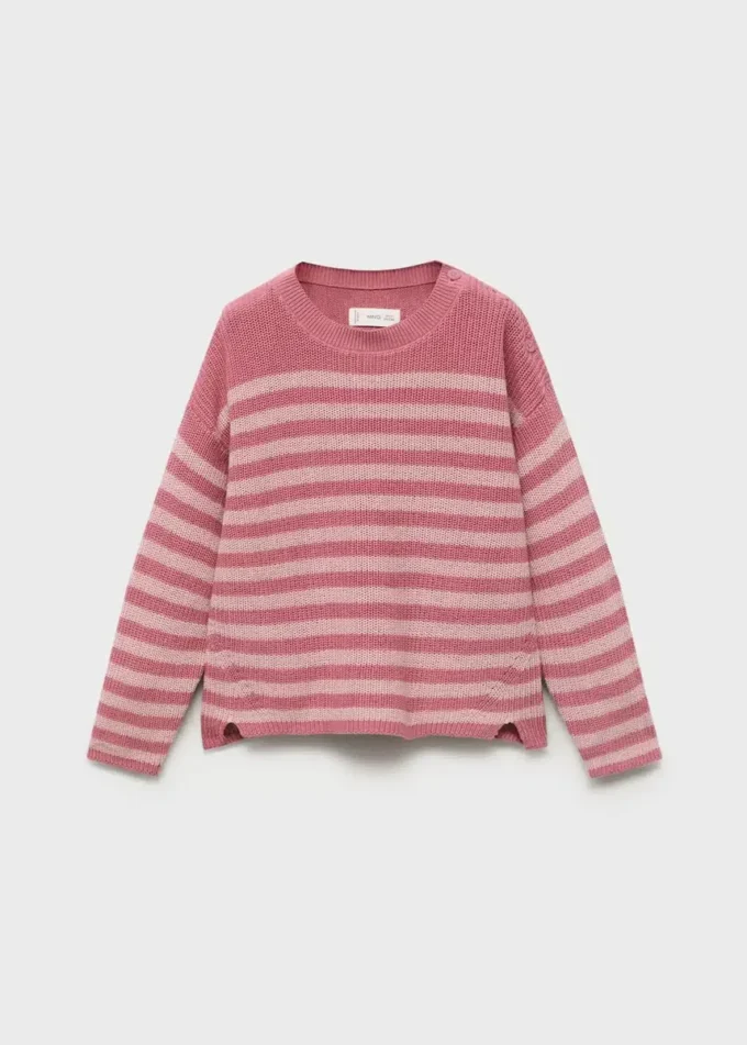 Svetr s detaily knoflíků Svetr s detaily knoflíků