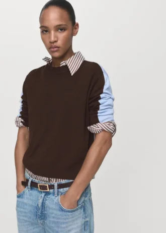 Svetr s kombinovaným designem