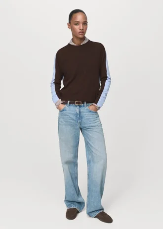 Svetr s kombinovaným designem