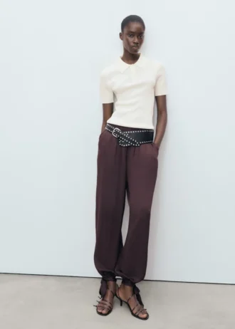 Svetr s krátkými rukávy a rolákem