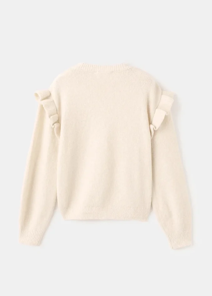 Svetr s volánky a třpytkami Svetr s volánky a třpytkami