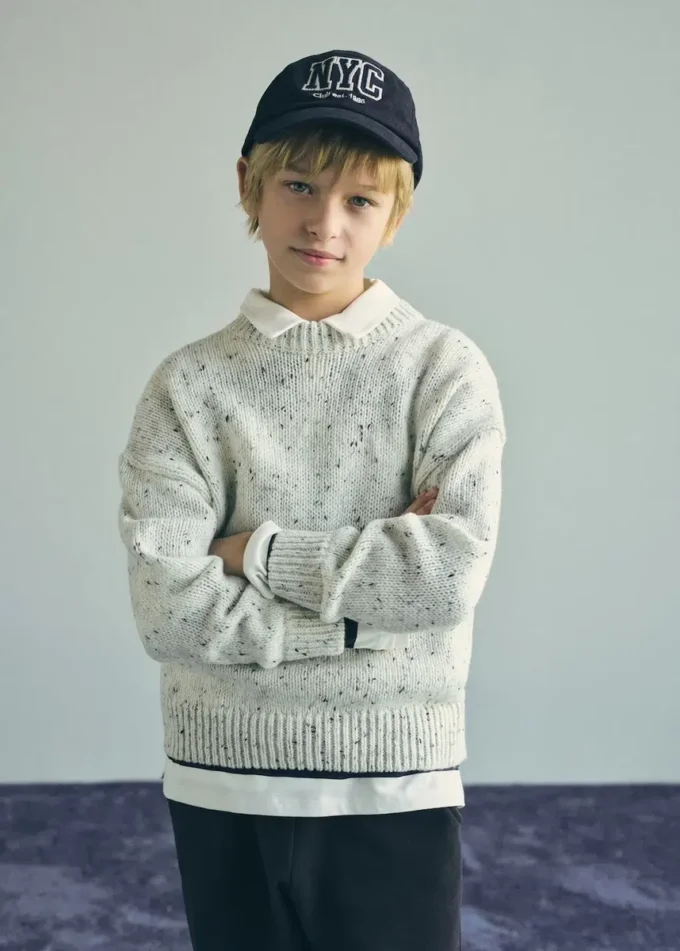 Svetr z melírované vlny Svetr z melírované vlny