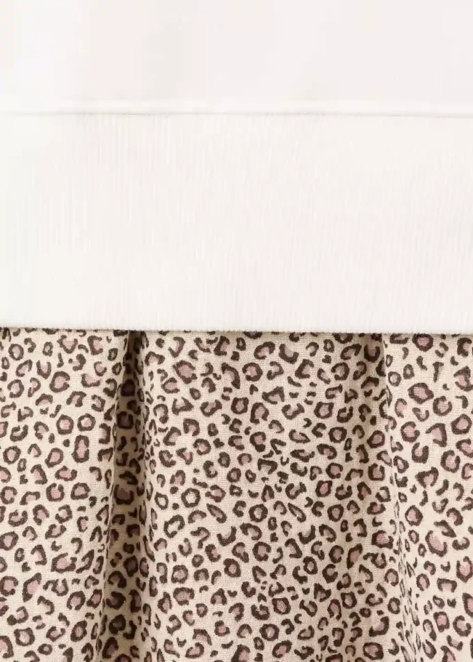 Svetrové šaty s leopardím potiskem Svetrové šaty s leopardím potiskem