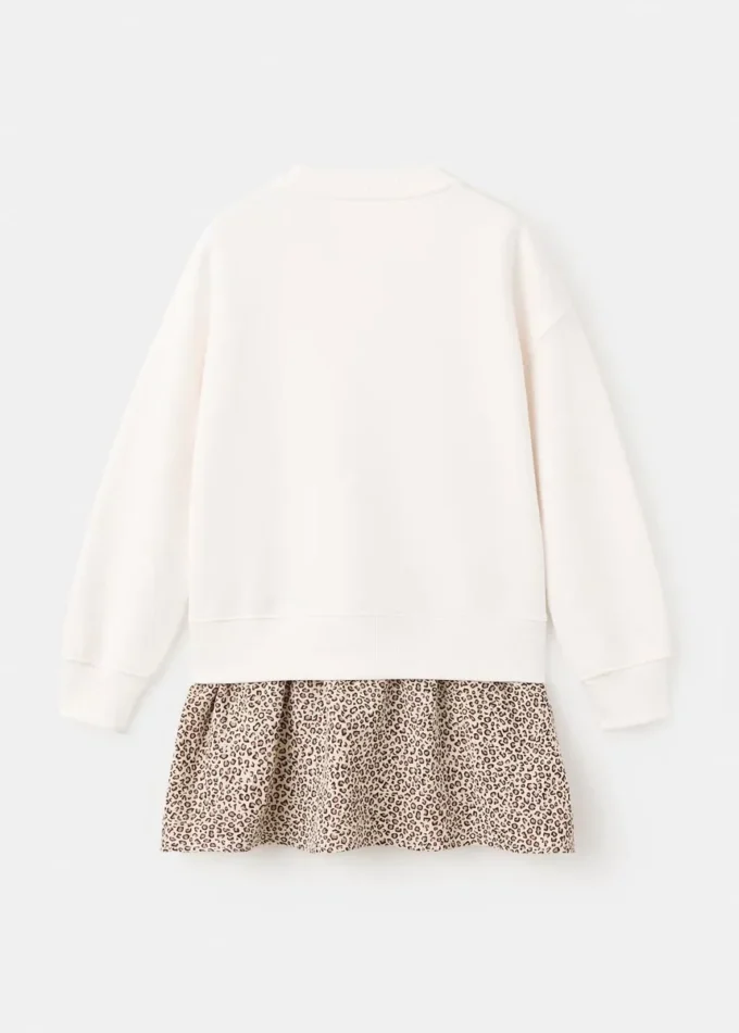 Svetrové šaty s leopardím potiskem Svetrové šaty s leopardím potiskem