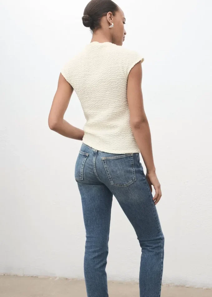 Texturovaný bavlněný top Texturovaný bavlněný top