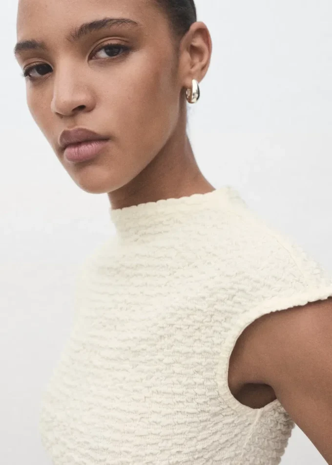 Texturovaný bavlněný top Texturovaný bavlněný top