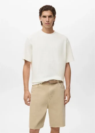 Texturované bavlněné tričko